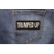 Trumped Up Patch shown on jeans