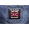 Try Burning This One Asshole Rebel Flag Patch shown on jeans