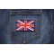 United Kingdom Flag Patch United Kingdom Flag Patch shown on jeans