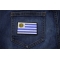 Uruguay Flag Patch shown on jeans