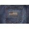 US Flag Patch Black and Gray 2.5 Inch shown on jeans