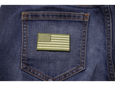 US Flag Patch Earth Green 2.5 Inch