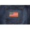 US Flag Patch Gold Border 2.5 Inch US Flag Patch Gold Border 2.5 Inch shown on jeans