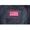 US Flag Patch Pink US Flag Patch Pink 2.5 Inch shown on jeans