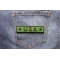 USA Black and Green Patch shown on jeans