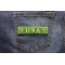 USA OD Green Patch shown on jeans