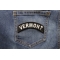 Vermont Patch Vermont Patch Iron on State Rocker shown on jeans