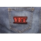 Vet Patch Old Stamper Red | US Military Veteran Patches Vet Patch Old Stamper Red shown on jeans