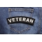 Veteran Medium Size Rocker Patch | US Military Veteran Patches Veteran Patch shown on jeans