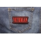 Veteran Patch shown on jeans