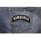 Virginia Patch Virginia Patch Iron on State Rocker shown on jeans
