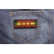 Warning Boocoo Dinky Dau Vietnam Vet Patch | US Military Vietnam Veteran Patches Warning Boocoo Dinky Dau Patch shown on jeans
