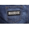 Warrior Patch | Embroidered Patches Warrior Patch shown on jeans