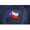 Waving Texas Flag Patch | Embroidered Patches Waving Texas Flag Patch shown on jeans