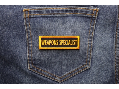 Weapons Specialist Patch | US Military Veteran Patches