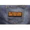 Well Behaved Women Rarely Make History Patch shown on jeans