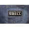What's That Smell Patch shown on jeans