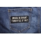 When In Doubt Throttle It Out Patch | Embroidered Patches When In Doubt Throttle It Out Patch shown on jeans