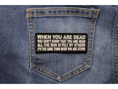 When You are Dead You Don't Know That You are Dead Patch