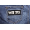 White Trash Patch | Embroidered Patches White Trash Patch shown on jeans