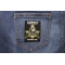 Widows Son Mason Patch In Memory Of Hiram Abiff | Embroidered Patches In Memory of Hiram Abiff Widows Son Masonic Patch shown on jeans