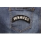 Winnipeg City Patch shown on jeans