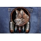 Wolf And Feathers Medium Patch | Embroidered Patches Wolf Patch shown on jeans