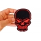 Red Skull Patch, Biker Skull Patches shown on hand for size comparison