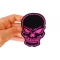 Pink Skull Patch, Biker Skull Patches shown on hand for size comparison