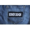 Boner Donor Patch shown on jeans