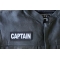 Captain Patch, Biker Sayings shown on leather vest