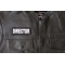 Director Patch - 4x1.5 inch - Embroidered Iron on Patch shown on leather vest