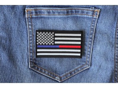 Law Enforcement And Firefighter Support American Flag Patch