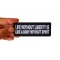 Life Without Liberty is Like a Body Without Spirit Patch Life Without Liberty is Like a Body Without Spirit Iron on Morale Patch shown on hand for size comparison