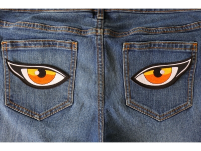Medium Orange Eyes Patch