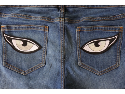 Medium Silver Eyes Patches