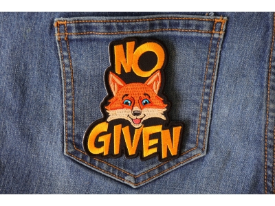 No Fox Given Funny Patch
