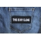 This is My Clone Funny Iron on Patch shown on jeans