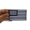 Us Flag Black White Patch 4 Inch | Embroidered Patches US Flag Black White Patch 4 Inch shown on hand for size comparison