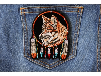 Wolf and Feathers Small Patch