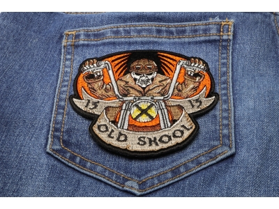 Old Skool Biker Patch
