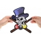 Pool Shark Skull Large Patch Tall Hat Skull Billard Patch, Large Skull Patches for Biker Jackets shown on hand for size comparison