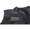 Thin Orange Line American Flag For Search & Rescue | Embroidered Patches Thin Orange Line American Flag For Search & Rescue - 3.5x2 inch. Embroidered Iron on Patch shown on leather vest