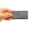 US Flag Patch Black And White 3.5 Inch US Flag Patch Black and White 3.5 Inch shown on hand for size comparison