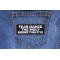 Fear Makes The Wolf Bigger Than it is Patch Fear Makes The Wolf Bigger Than it is Iron on Morale Patch shown on jeans