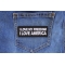 I love my Freedom I love America Patch shown on jeans