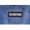 The Resistance Patch The Resistance Patch shown on jeans