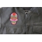 Flower Skull Pink Patch Flowered Skull Patch, Skull Patches shown on leather vest