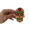 Flower Skull Yellow Patch Flower Skull Patch, Skull Patches shown on hand for size comparison