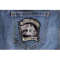 No Clubs No Rules Just Ride Wolf Patch No Clubs No Rules Just Ride Wolf Patch